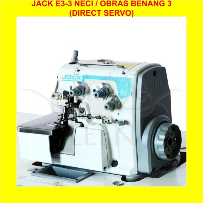Mesin Neci Direct Servo Jack E3-3 E 3 Jahit Obras Benang 3 LEEN