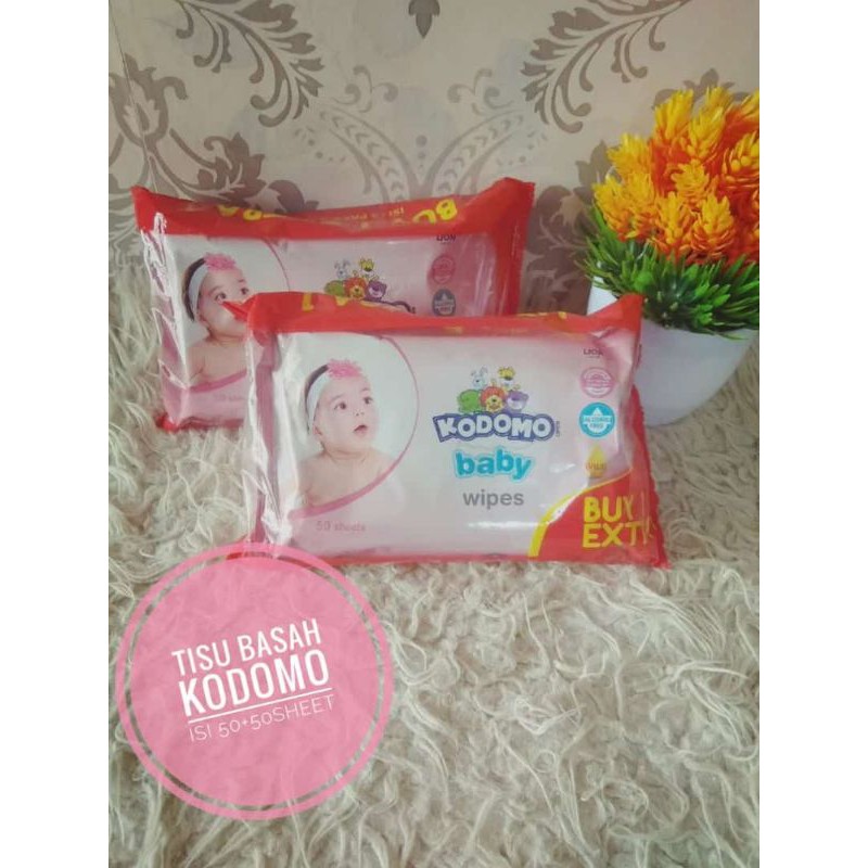 KODOMO BABY wipes/ kodomo tisu basah / kodomo baby wipes/ tisu basah kodomo 50+50 lembar/ tisu basah