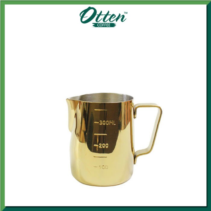 Tiamo - Milk Pitcher Golden Plating 360ml with Scale (HC7089)