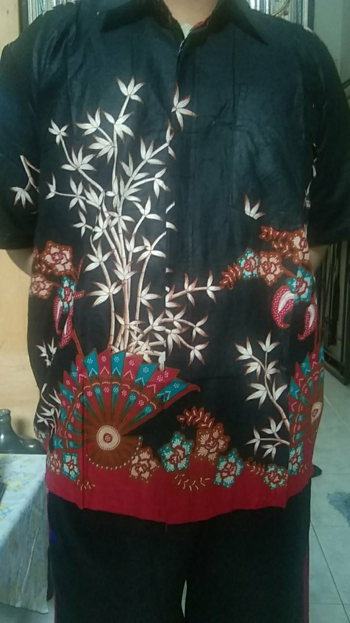 Batik Couple Keluarga Sania Ruffle Ori Ndoro Jowi Dnt Motif Kipas