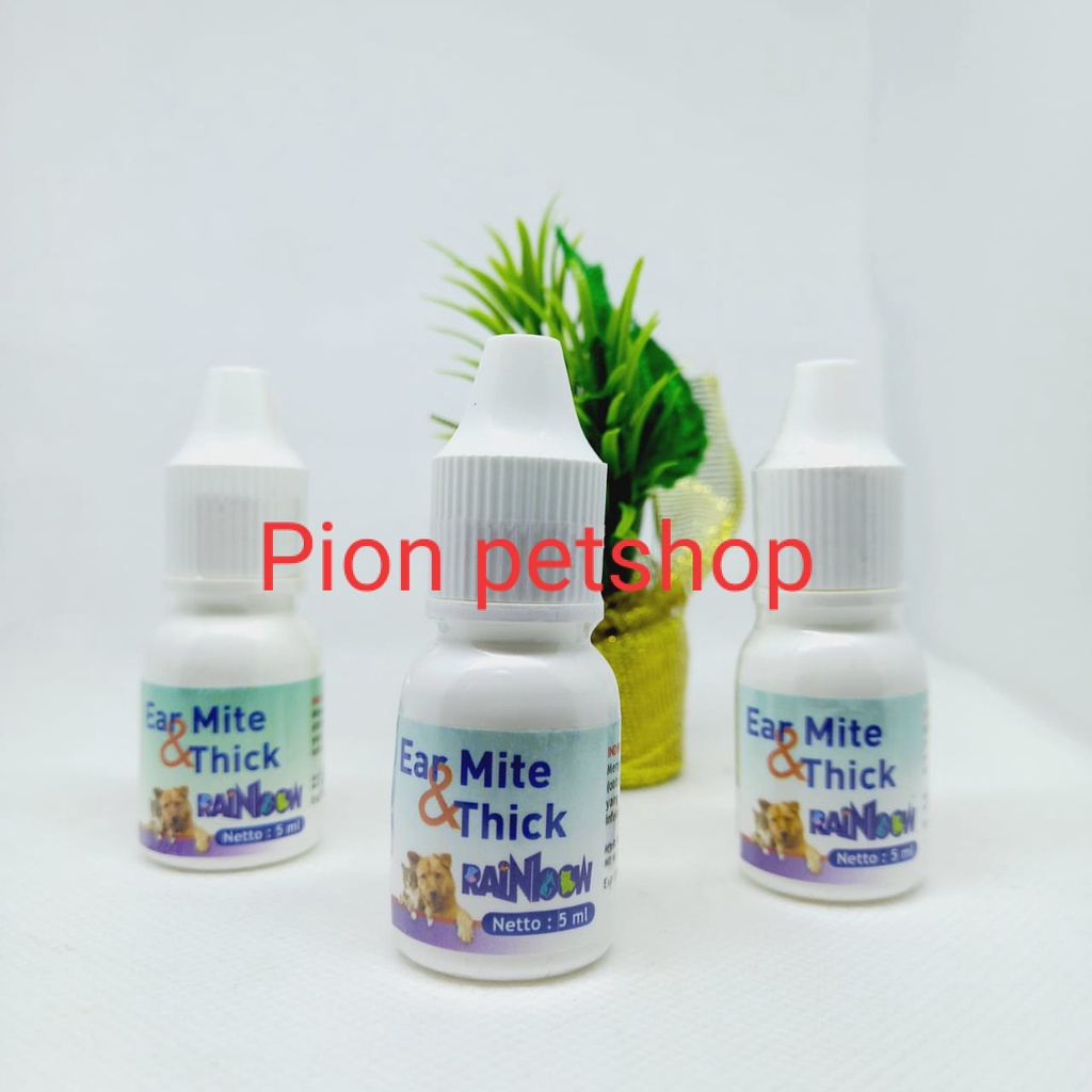 RAINBOW EAR MITE &amp; THICK 5 ML (Obat Kutu Tanpa Infeksi Telinga)