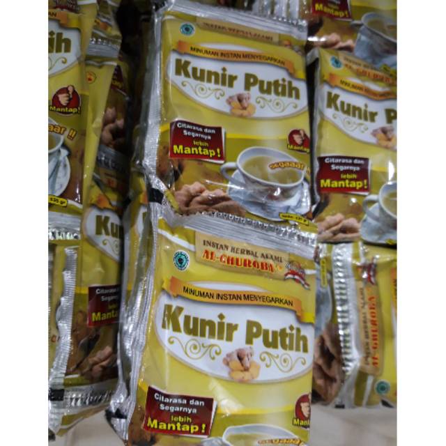 

Kunir Putih Minuman Instan Renceng (Isi 10 Sachet) Al Ghuroba