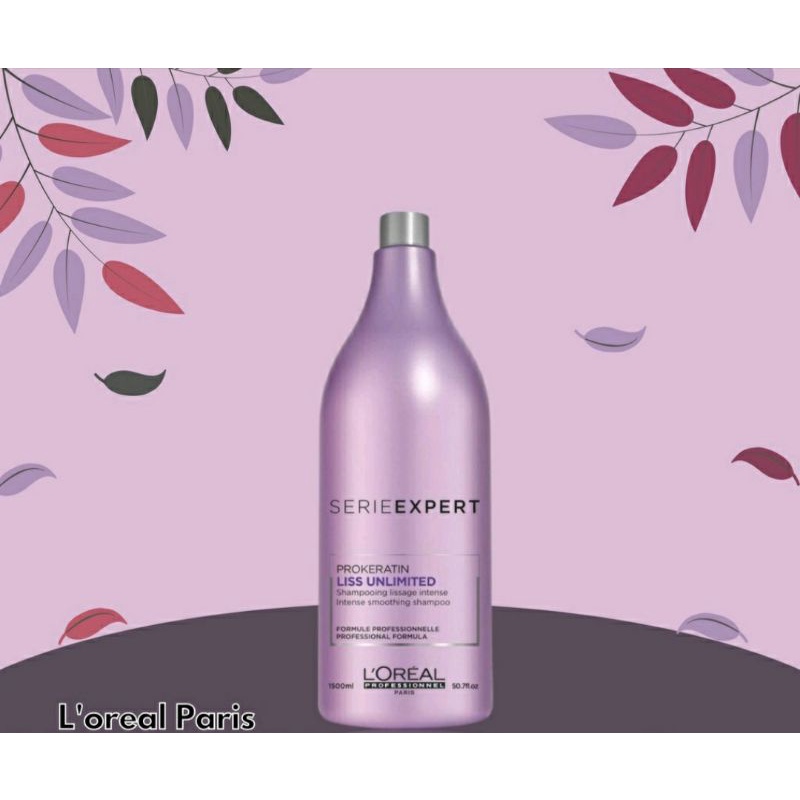 LOREAL PROFESSIONNAL SERIE EXPERT LISS UNLIMITED SHAMPOO 1500ML / Vitamin rambut / Serum rambut lore