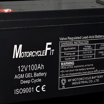 best seller] Aki Baterai UPS Deep Cycle Vrla Motorcyclefit MF100-12 12 V 100 AH MF