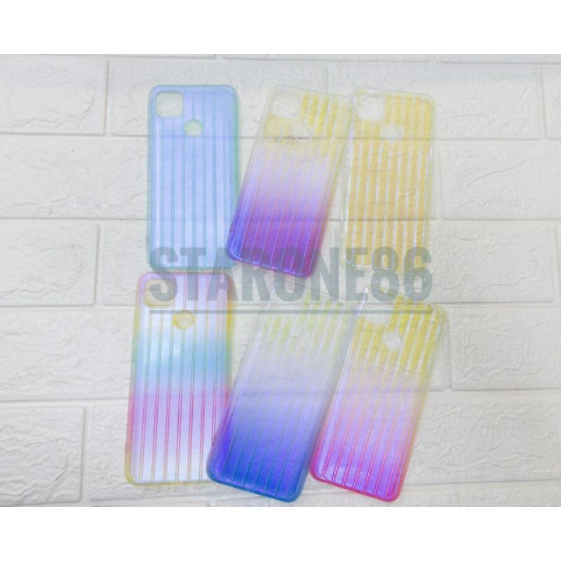 Silikon Oppo A31  A52/A92  A5 2020/A9 2020 Koper Rainbow Blue Light