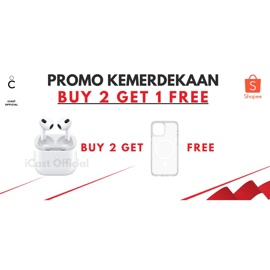 Paket 2 Pcs Gen 3 Gratis 1 Pcs Magnet Case