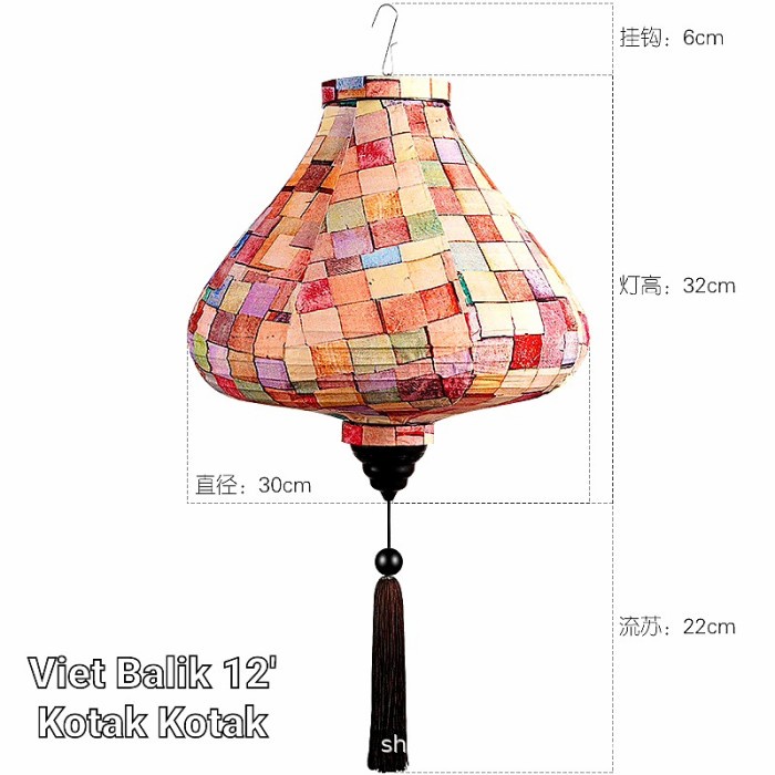 Lampion Motif Kerucut Lampion Segitiga Lampion Bunga Vietnam Balik