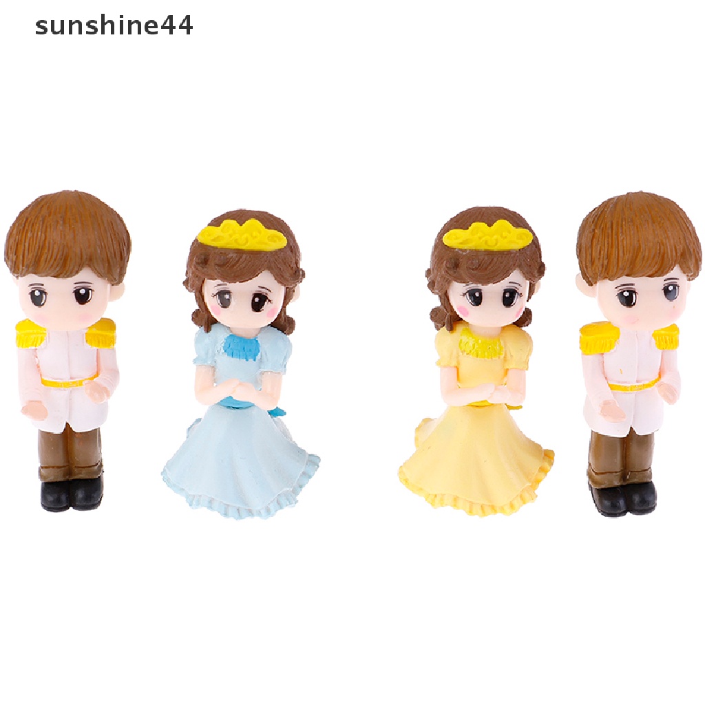 Sunshine 1 Set Miniatur Pasangan / Pria / Wanita Untuk Dekorasi Taman Mini / Lansekap Mikro DIY