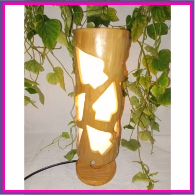 Lampu Bambu Tidur Meja Hias
