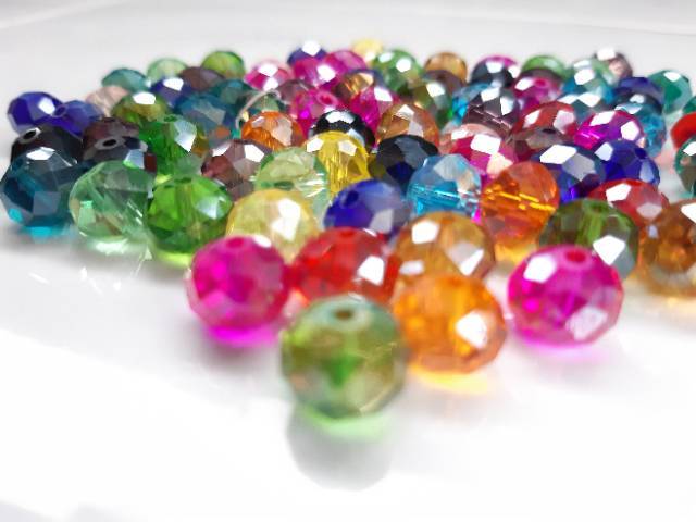 Kristal ceko ukuran 10mm mix warna