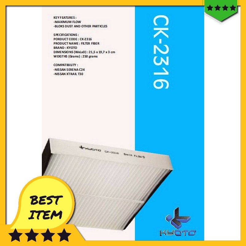 jual filter ac mobil / kabin kyoto nissan serena c24 xtrail t30 variasi modifikasi mobil racing