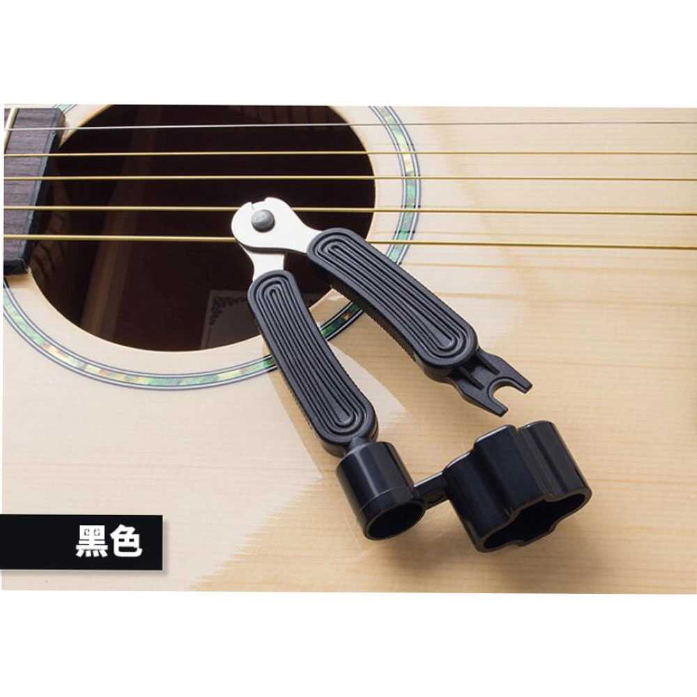 Guitar Tools 3 in 1 String Winder + Bridge Pins Puller + String Cutter