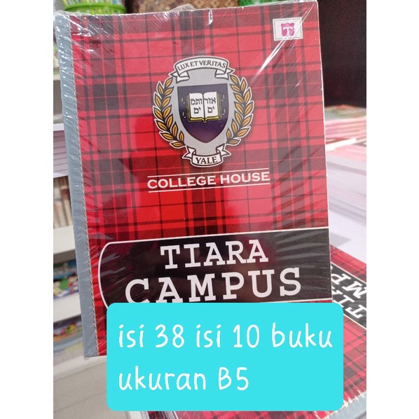 

buku campus isi 38 1pack isi 10buku ukuran besar B5