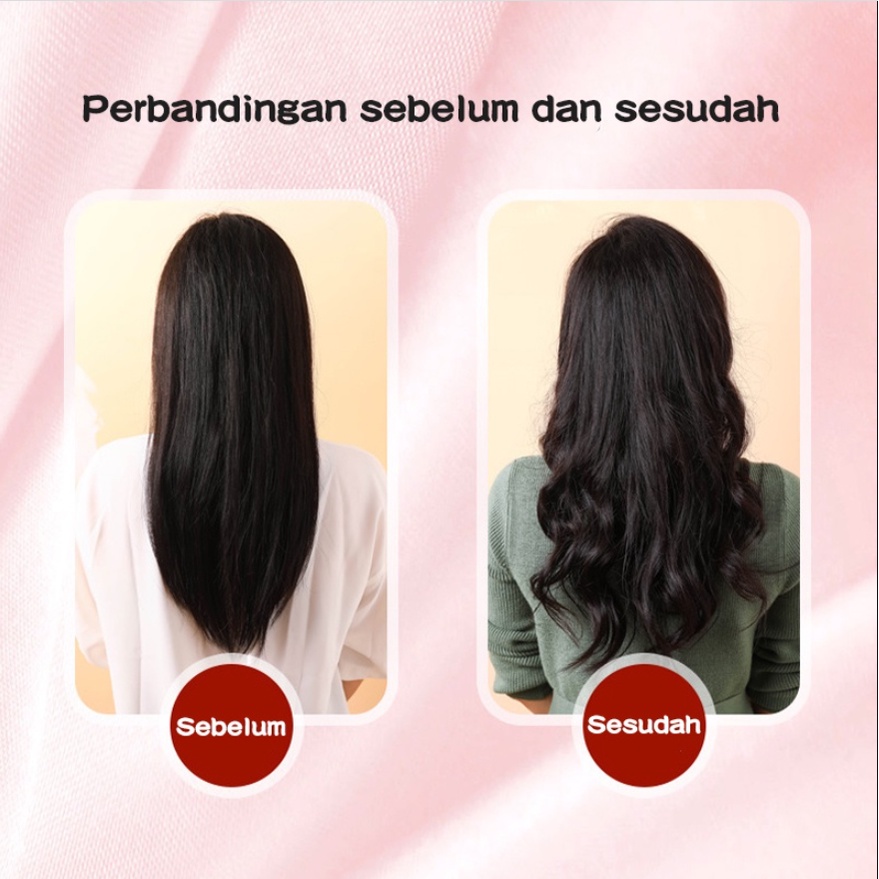 Pengeriting rambut otomatis volume besar gelombang besar otomatis basah dan kering penggunaan ganda spiral listrik pengeriting rambut besi pengeriting malas