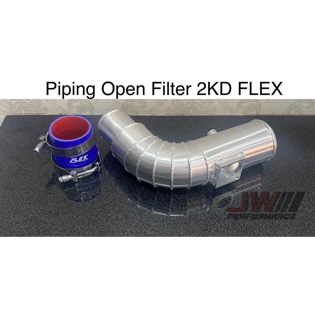 PIPING OPEN FILTER INNOVA FORTUNER 2KD PIPA OPEN FILTER ALUMINIUM FLEX
