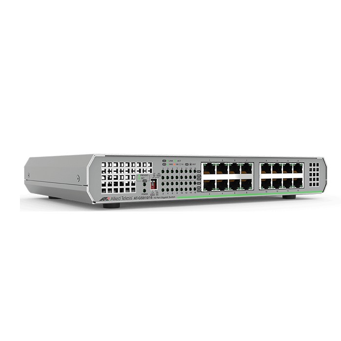 Allied Telesis AT-GS910/16 Switch 16 Port Gigabit 10/100/1000 (Unmanaged)