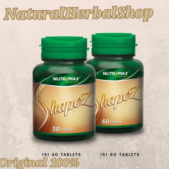 NUTRIMAX SHAPEZ ISI 30 TABLET / 60 TABLET UNTUK METABOLISME PEMBAKARAN KARBOHIDRAT DAN LEMAK DALAM T