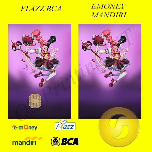 CUSTOM KARTU FLAZZ BCA GENERASI 2 ATAU EMONEY/SALDO 0 -LYLIA EDITION