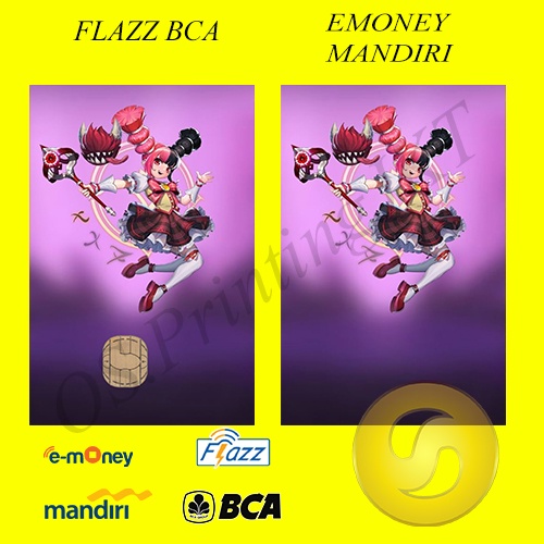 CUSTOM KARTU FLAZZ BCA GENERASI 2 ATAU EMONEY/SALDO 0 -LYLIA EDITION