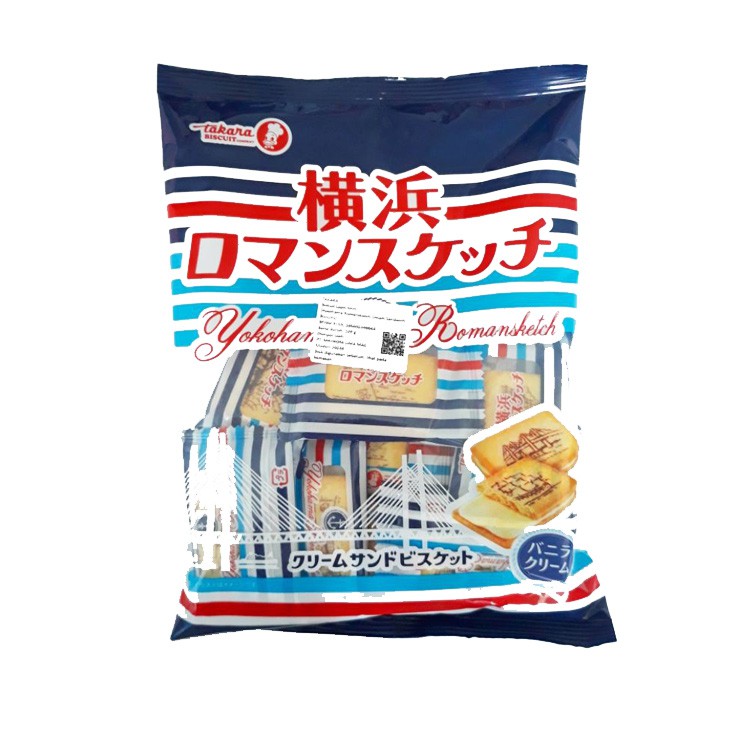 Takara Yokohama Romansketch Cream Sandwich Biscuits [129gr]