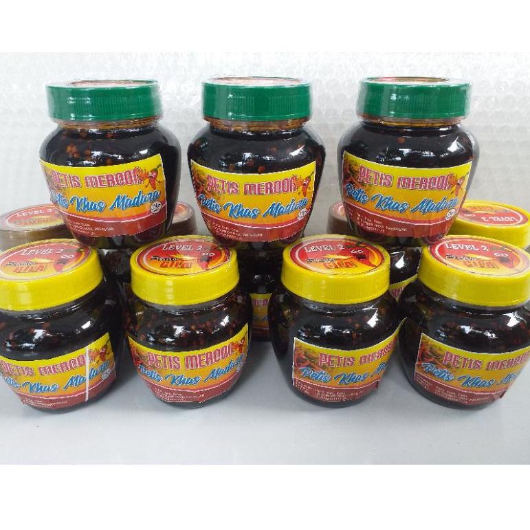 

STOCK TERBATAS PETIS MERCON 300 GRAM SAMBAL PETIS SUPER PEDAS KHAS MADURA ♘ 859