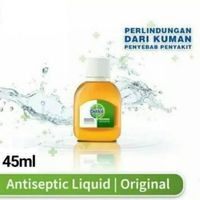 DETTOL Antiseptik Cair Kemasan 45ml Anti Bakteri Kuman Virus