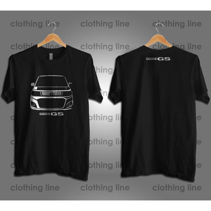 (BEST SALE)    KAOS MOBIL SUZUKI KARIMUN WAGON R GS SILUET -Troy.co