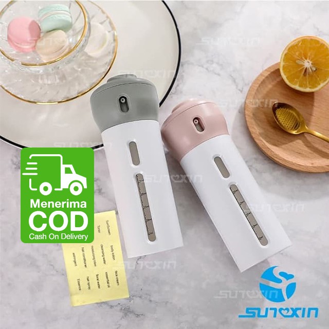 4IN1 Portable  Shampo Gel Lotion Botol Botol 