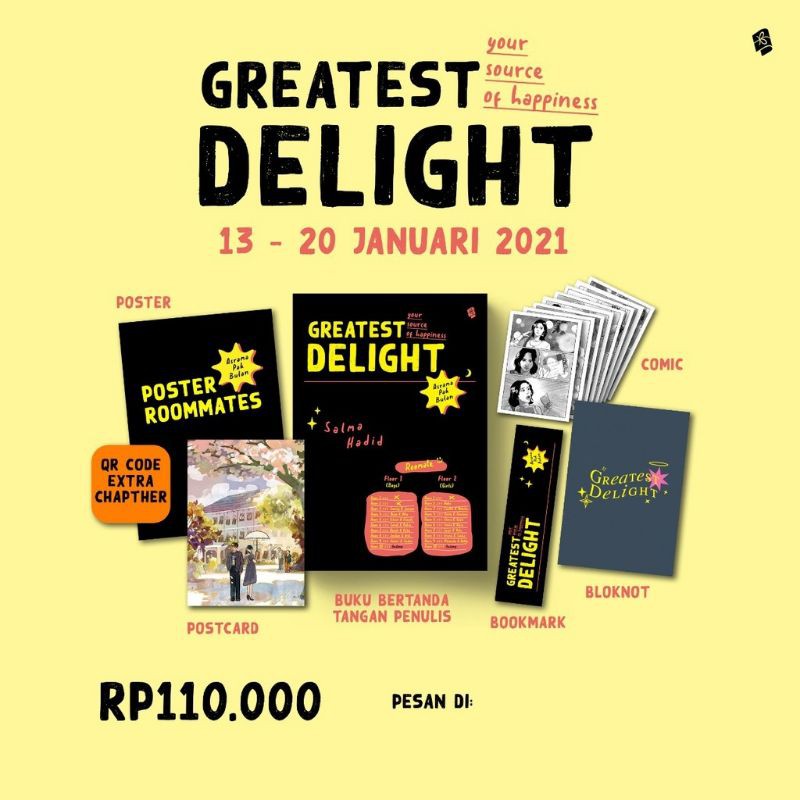 READY NOVEL GREATEST DELIGHT by SALMA HADID + BONUS
