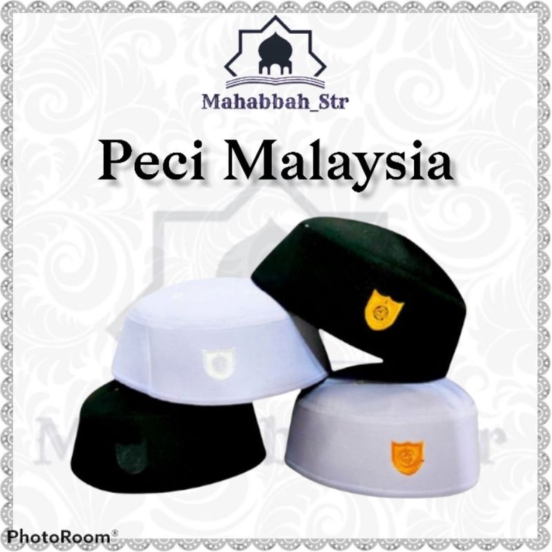 Peci Malaysia Peci Pattani Kopiah Putih Songkok Putih COD
