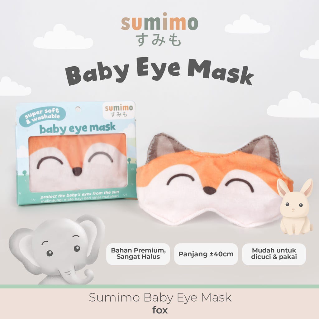 SUMIMO BABY EYE MASK / PENUTUP MATA BAYI/ KACAMATA BAYI - BABY MINISTRY