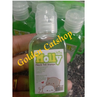 MOLLY SHAMPOO FLEA AND THICK/shampo MOLLY khusus kutu/shampo kucing dan anjing 30ml