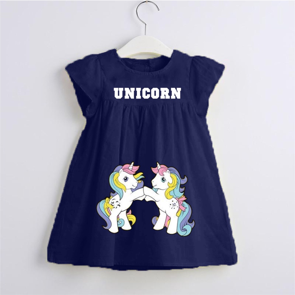 dress anak perempuan unicorn