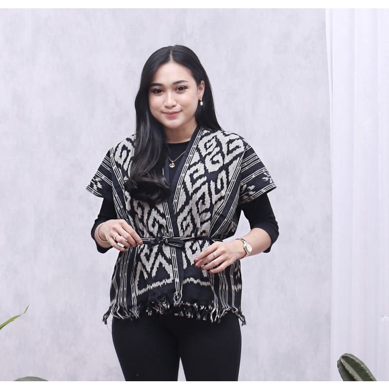 Atasan tenun ikat tali unisek - atasan tenun - outer tenun - baju tenun