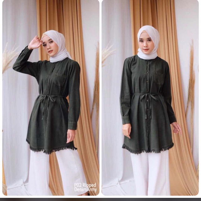 H&M Tunik ijo army