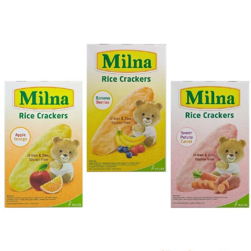 MILNA Rice Cracker / Milna Rice Crackers Snack Bayi
