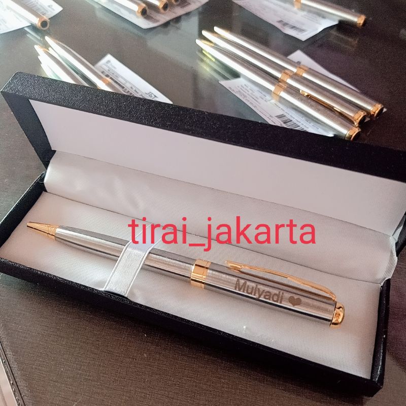 Pen parker TW + grafir nama + box/ FREE LASER NAMA/ pen custom/ pen souvenir / pen laser/ pen grafir