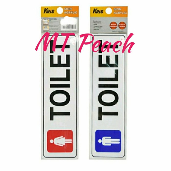 

KRIS SIGN ACRYLIC LABEL STIKER TOILET PRIA DAN WANITA ANODIZED STICKER MA17