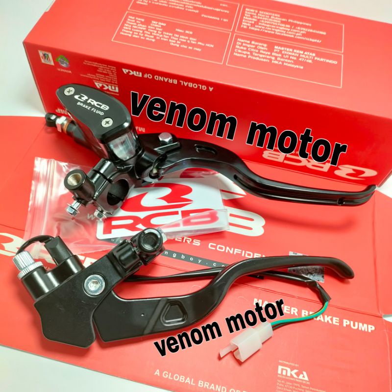 Master Rem RCB oval Set kiri kanan Untuk Motor Aerox beat Vario Scoopy Lexi Fino rxking CBR Satria Fu X-Ride cb100 GSX-2