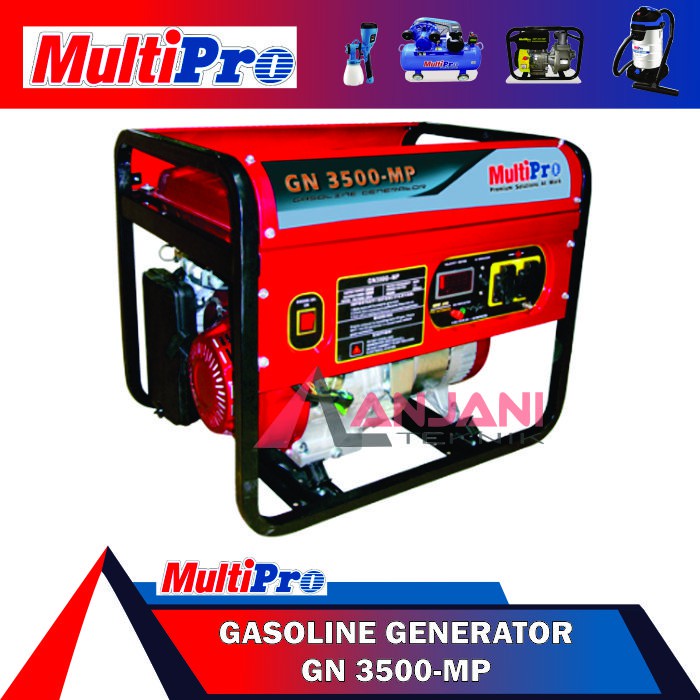 MESIN GENSET LISTRIK BENSIN 3000 WATT 3 KW MULTIPRO GN 3500-MP GENERATOR 3000WATT 3KW GN3500 3500MP