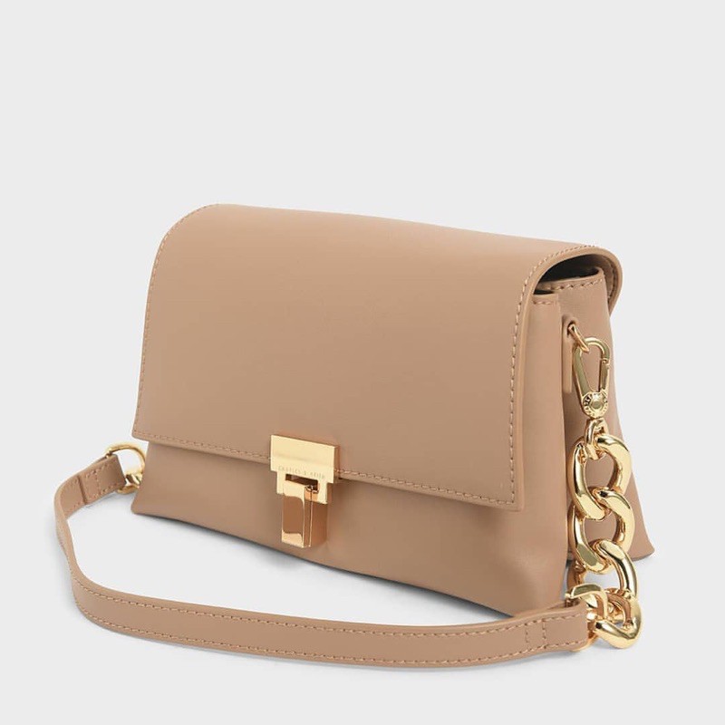 Leather Chain Strap Shoulder Bag