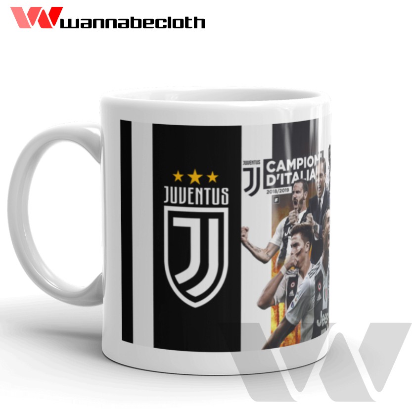 Mug Juventus Gelas Juventus Mug Bola Gelas Bola Mug Custom Mug Unik Cetak Mug Juventus Campioni
