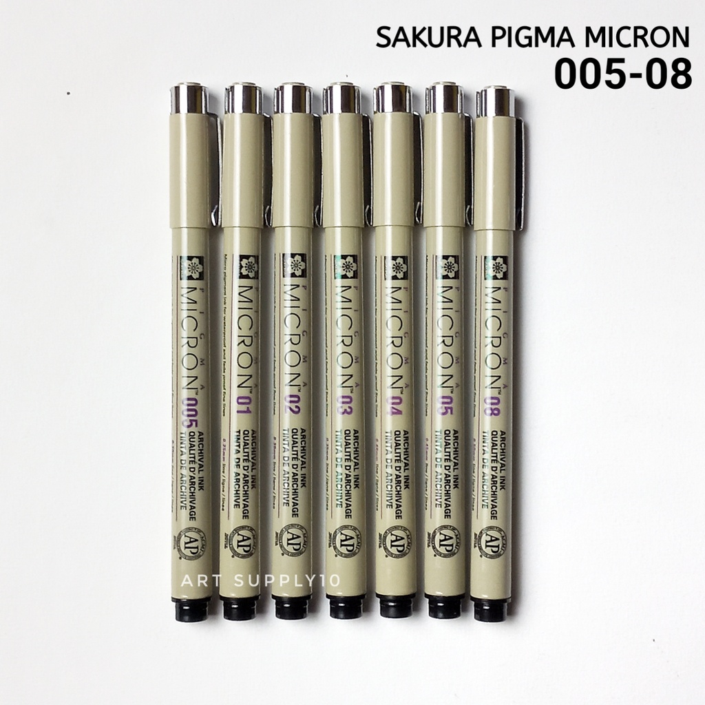 

Sakura Pigma Micron Black 005-08