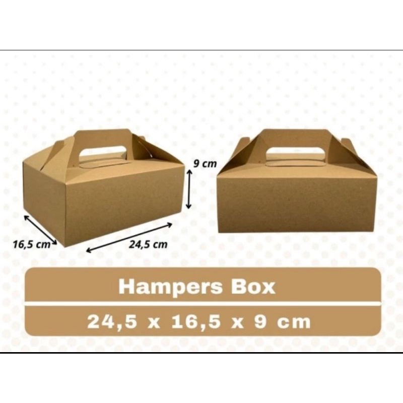 

10pcs Kotak Kado / Hampers /Souvenir / Gable box Gift box Premium 24.5x16.5x9cm