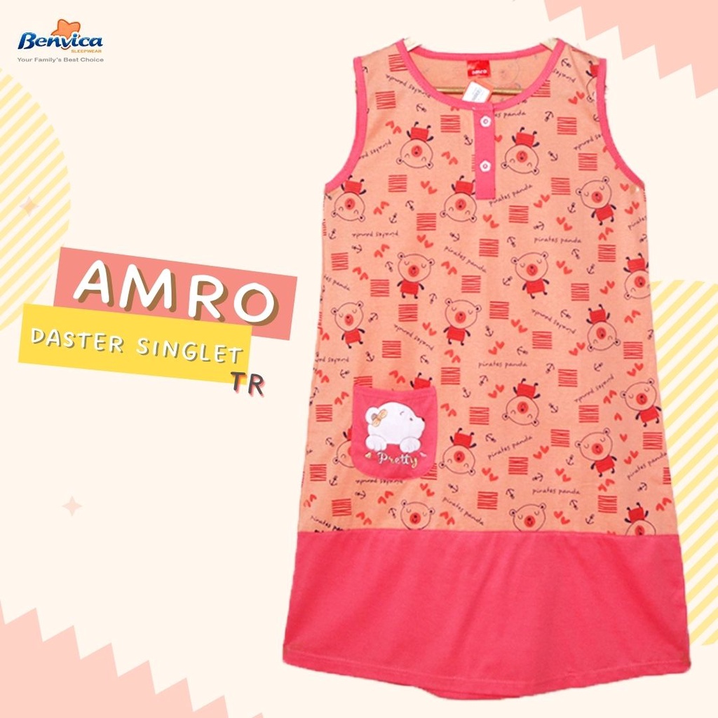 BAJU TIDUR DASTER SINGLET TR AMR - B