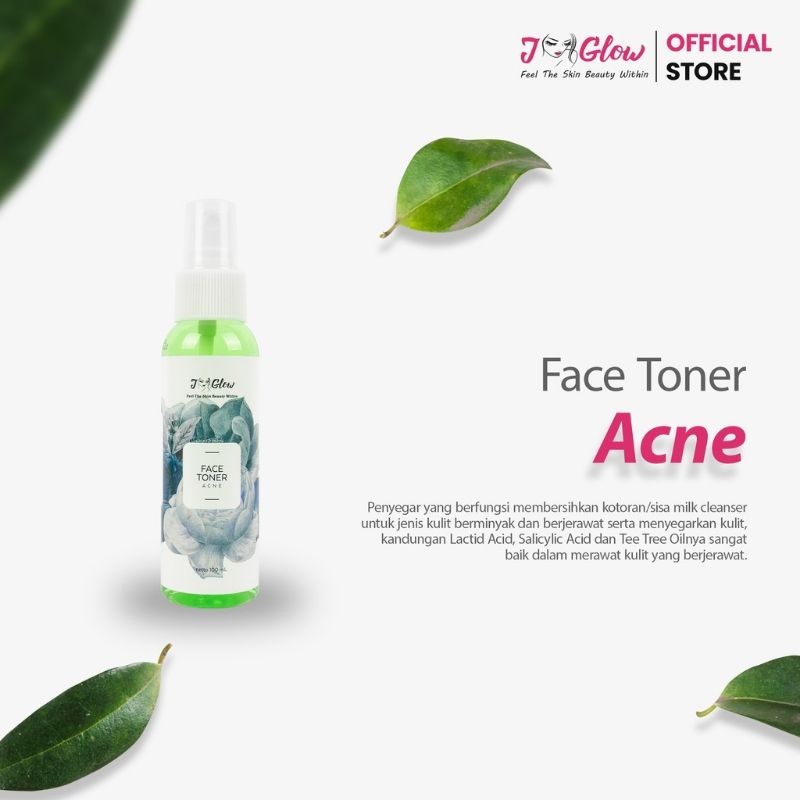 Jglow Skincare Paket Acne Sulfur Whitening Cream Skin glowing Perawatan Wajah Jerawat Meradang Bpom-3