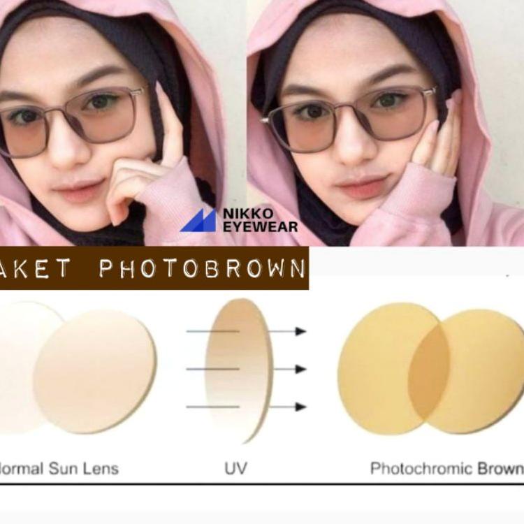 Banyak Dipakai.. Kacamata 2189, Gratis Lensa Photobrown, Gratis Lensa Minus