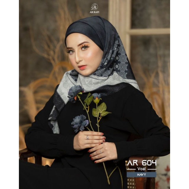 Terlaris jilbab Hijab Kerudung Segi empat  Terbaru Ar604 wanita cantik ORI asli Arrafi bisa COD Free