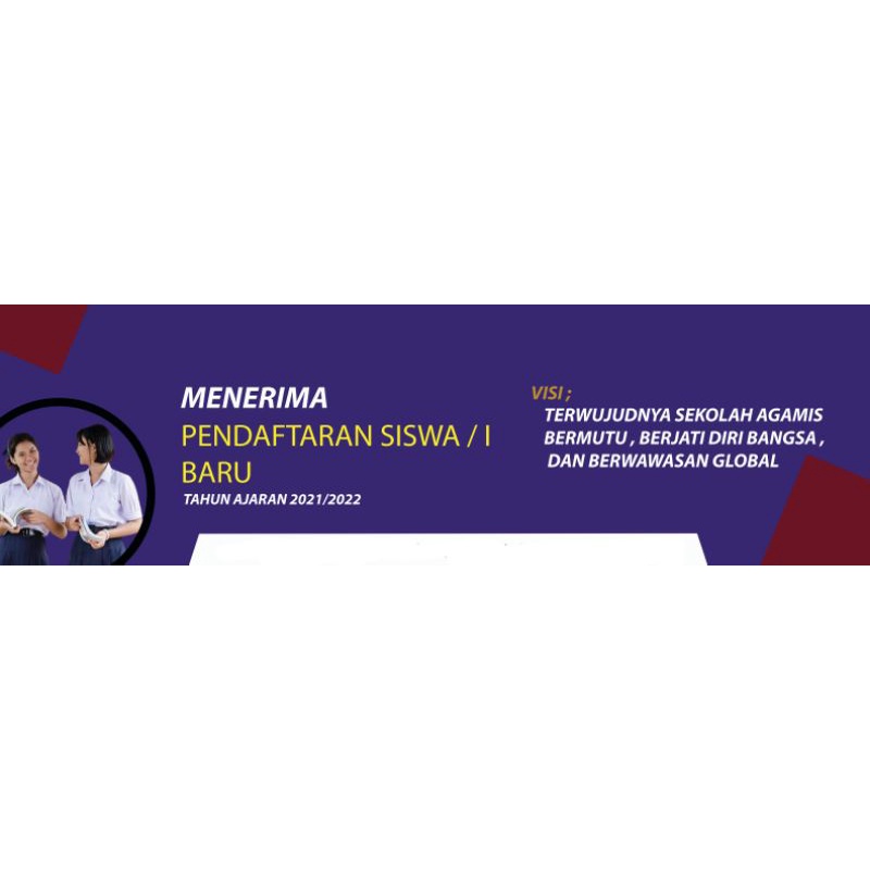 

Banner pendaftaran siswa-siswi smp