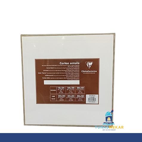 

Kanvas Lukis Clairefontaine Natural 30x30cm Canvas Board